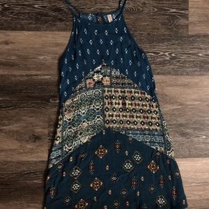 High neck shift dress